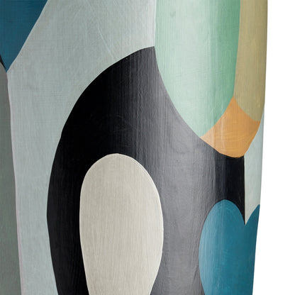 So Nouveau Accent Table by Currey and Company in multicolor. Made from terracotta in a modern style.