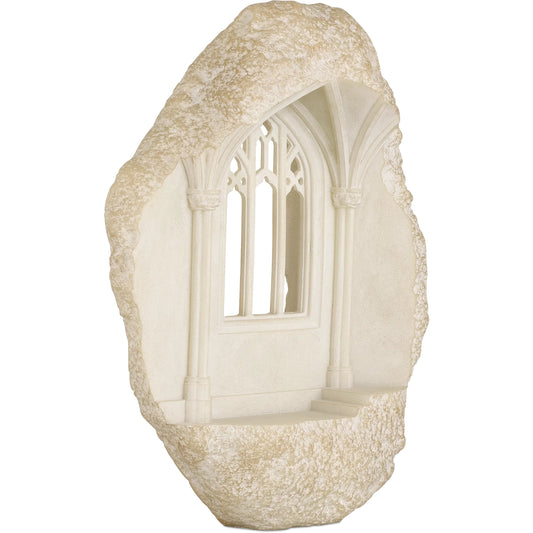 Architectural Remnant II by Currey and Company in antique white. Made from composite in a traditional style.