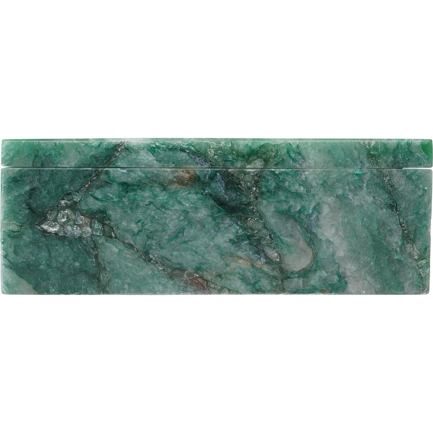 005 SI-2133950 | Additional Silo | Green Aventurine Box by Currey and Company in natural. Made from green aventurine in a modern style.