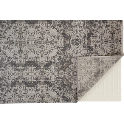 Cadiz Rug - 3989F by Feizy in gray, ivory, taupe. Made from viscose, acrylic in a unique style.