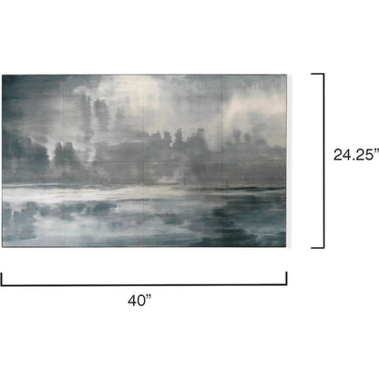 Cloudscape Wall Art by Jamie Young. Made from mdf in a coastal style.