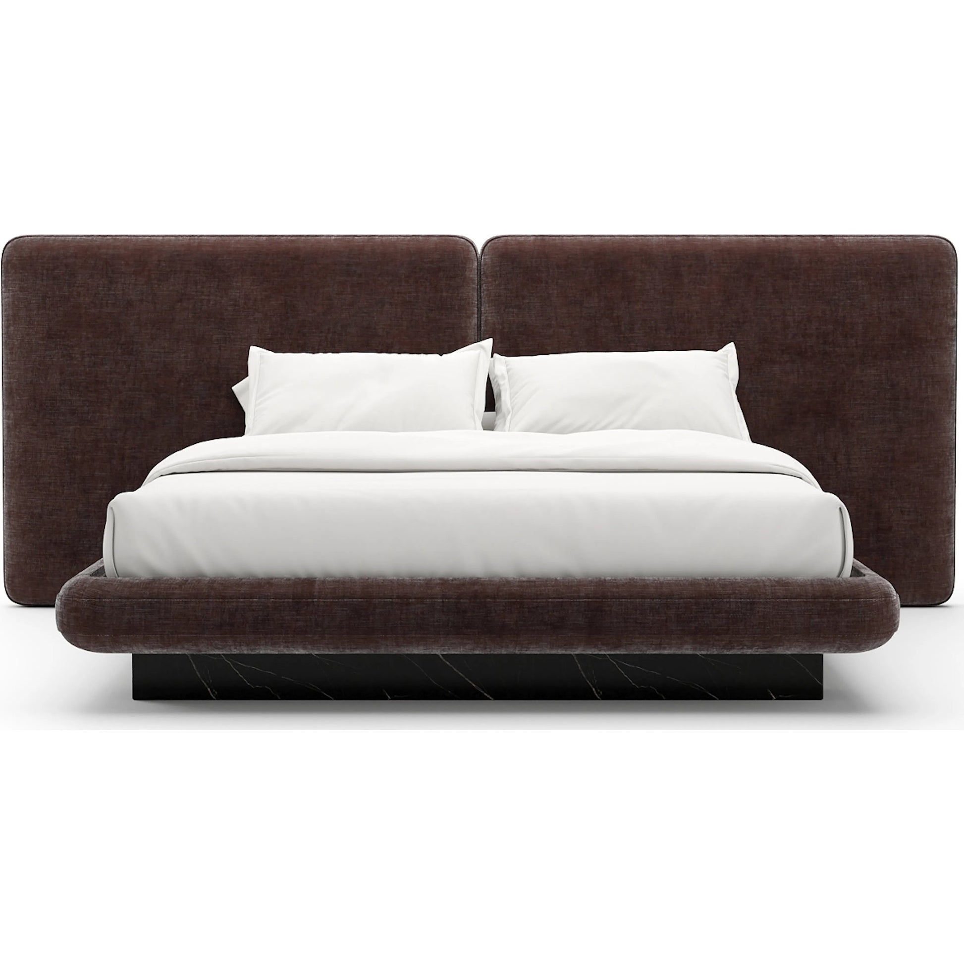 Overlap Upholstered 2 Panel Bed by Caracole. Made from stone in a transitional style.