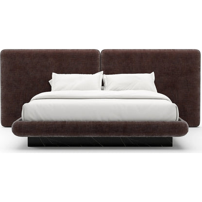 Overlap Upholstered 2 Panel Bed by Caracole. Made from stone in a transitional style.