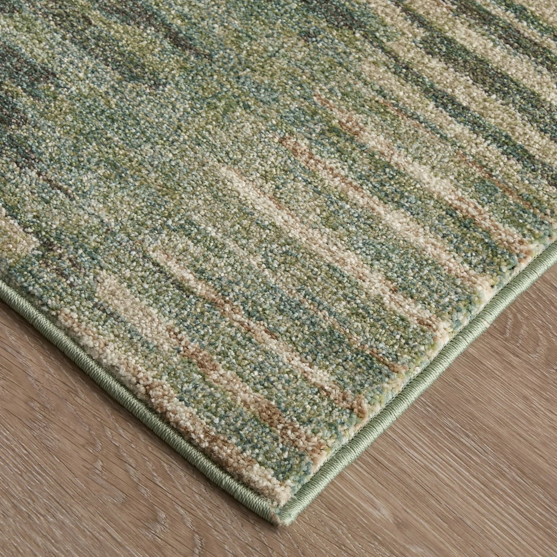 Eden EDN39QYF Rug by Feizy in green, ivory, brown. Made from polypropylene in a unique style.