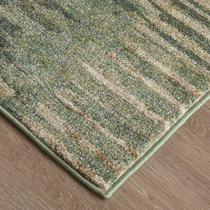 Eden EDN39QYF Rug by Feizy in green, ivory, brown. Made from polypropylene in a unique style.