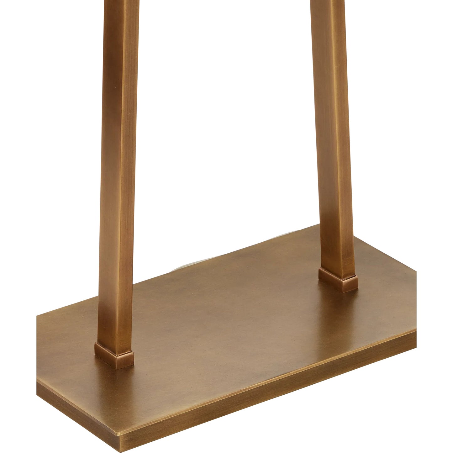 002 SI-2257396 | Closeup | Duet Floor Lamp by Currey and Company in oil rubbed bronze, antique brass. Made from metal in a modern style.