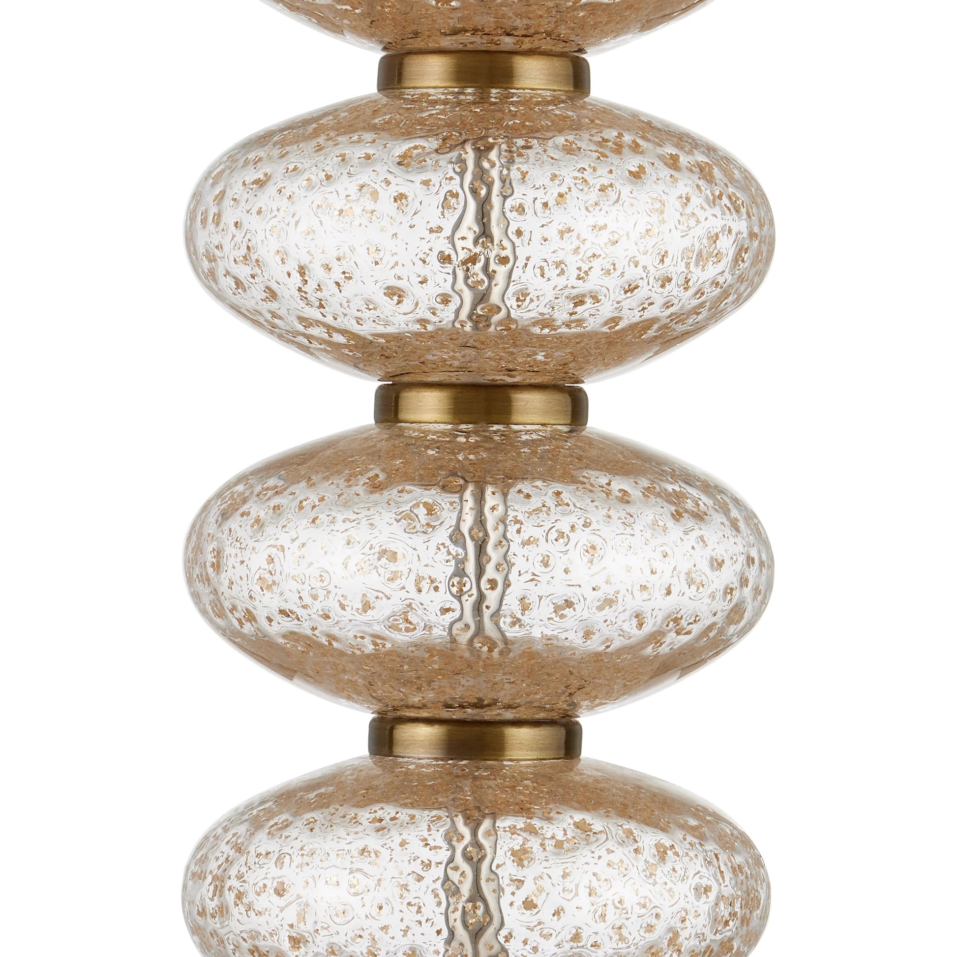 Zebulon Table Lamp by Currey and Company in clear, gold, antique brass. Made from glass, metal, optic crystal in a modern style.