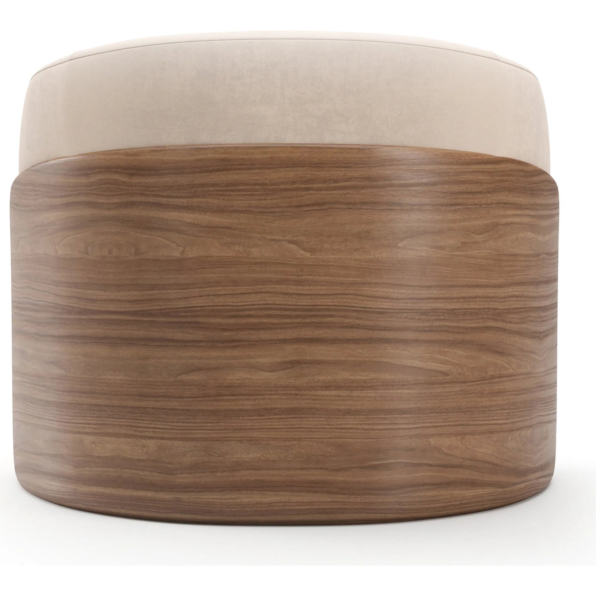 Fleur Wood Back Lounge Chair by Caracole in porcini. Made from unique in a transitional style.