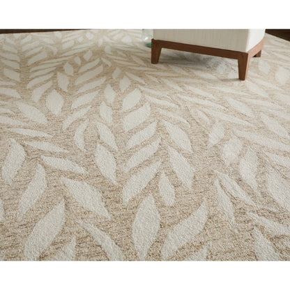 Wallace WAL8A37F Rug by Feizy in tan, ivory. Made from wool in a unique style.