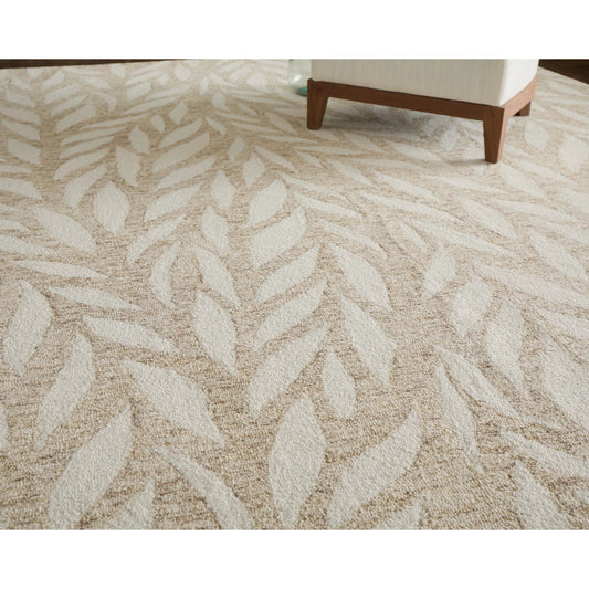 Wallace WAL8A37F Rug by Feizy in tan, ivory. Made from wool in a unique style.