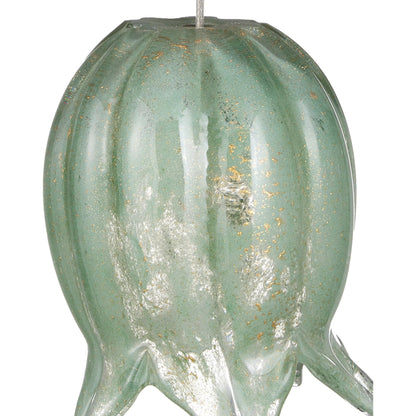 Polpo 3-Light Multi-Drop Pendant by Currey and Company. Made from art glass, metal in a modern style.