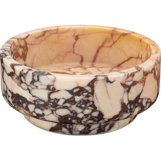 Digby Bowl by Currey and Company in natural. Made from purple breccia in a unique style.