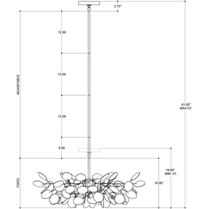 Lunaria Small Chandelier by Currey and Company in contemporary silver leaf. Made from wrought iron in a transitional style.