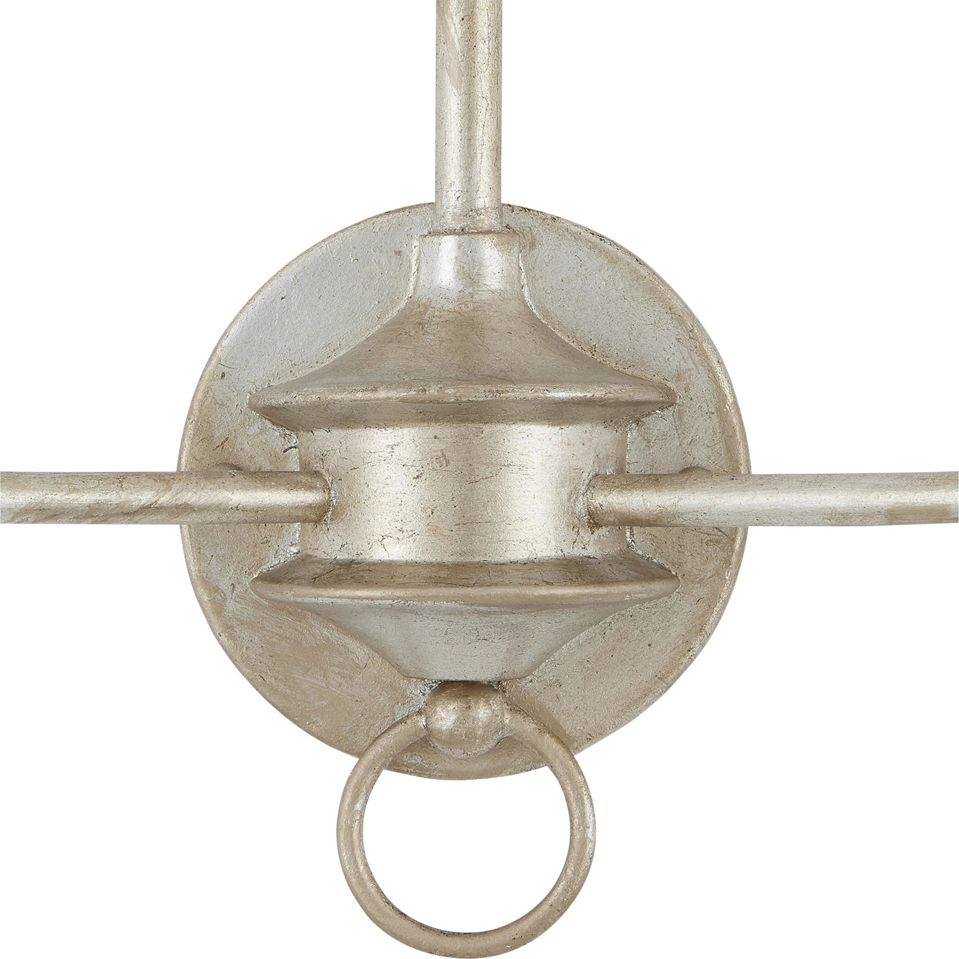 Nottaway Double Wall Sconce by Currey and Company. Made from wrought iron in a traditional style.