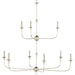 Nottaway Two-Tier Chandelier by Currey and Company. Made from wrought iron in a traditional style.
