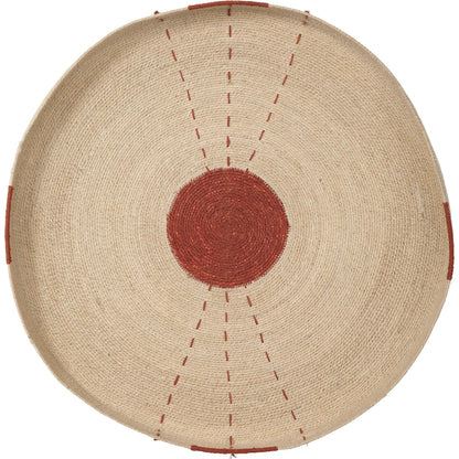 Sundial Wall Art by Jamie Young. Made from seagrass in a rustic style.