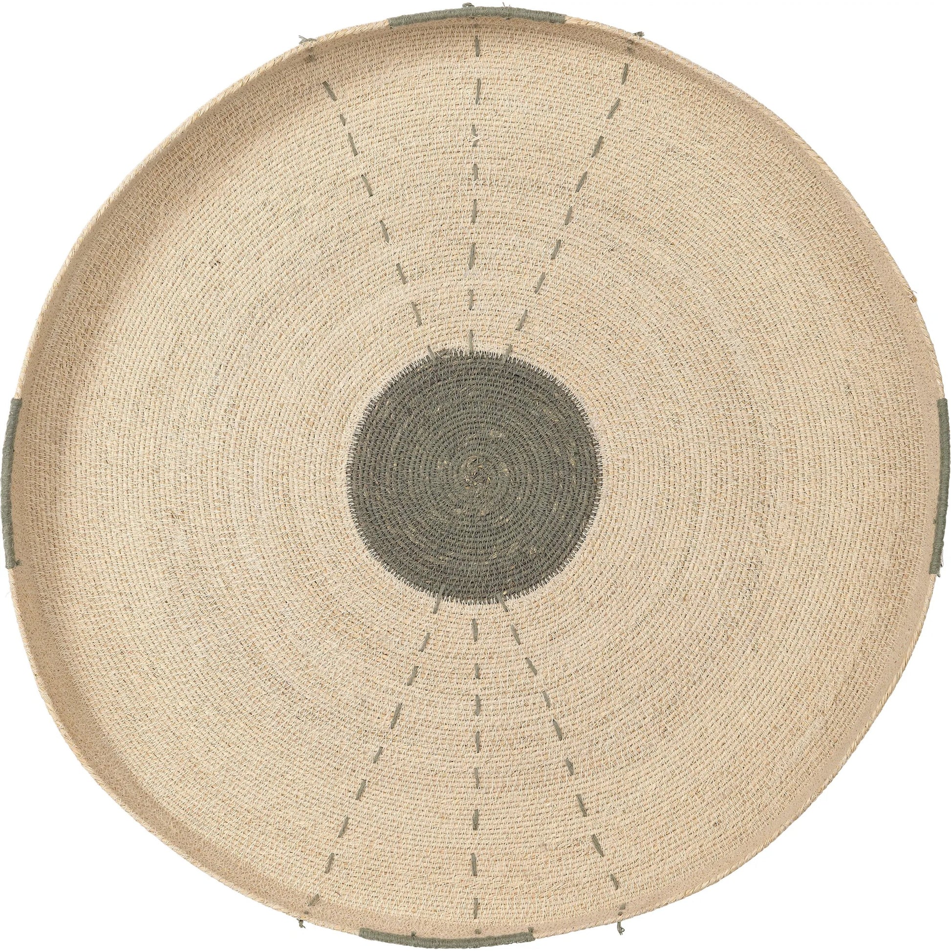 Sundial Wall Art by Jamie Young. Made from seagrass in a rustic style.