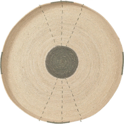 Sundial Wall Art by Jamie Young. Made from seagrass in a rustic style.