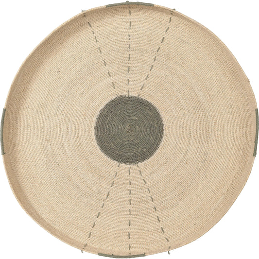 Sundial Wall Art by Jamie Young. Made from seagrass in a unique style.