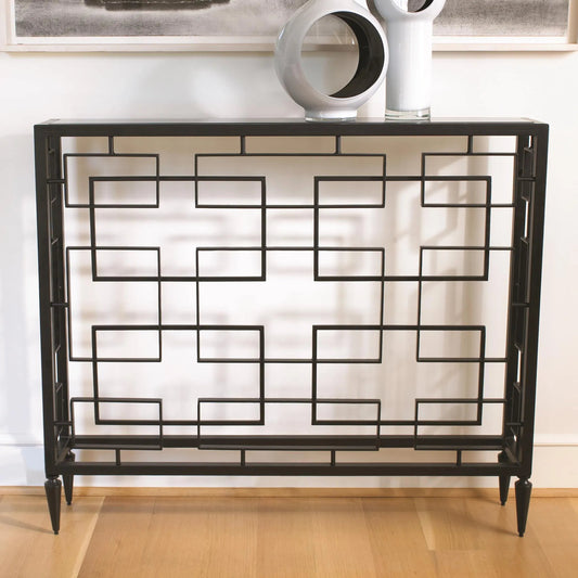 Open Block Console by Global Views. Made from unique in a transitional style.