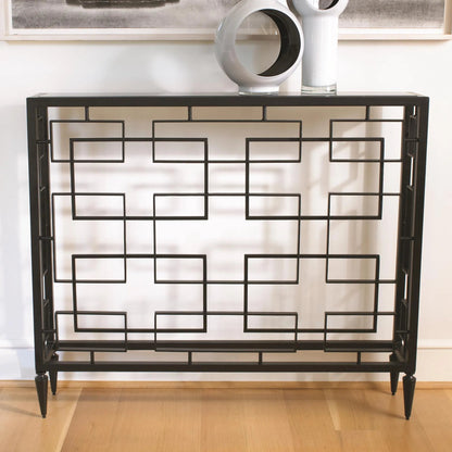 Open Block Console by Global Views. Made from unique in a transitional style.