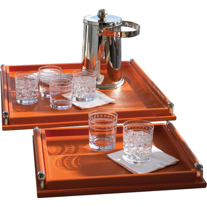 Wrapped Handle Tray by Global Views. Made from unique in a rustic style.