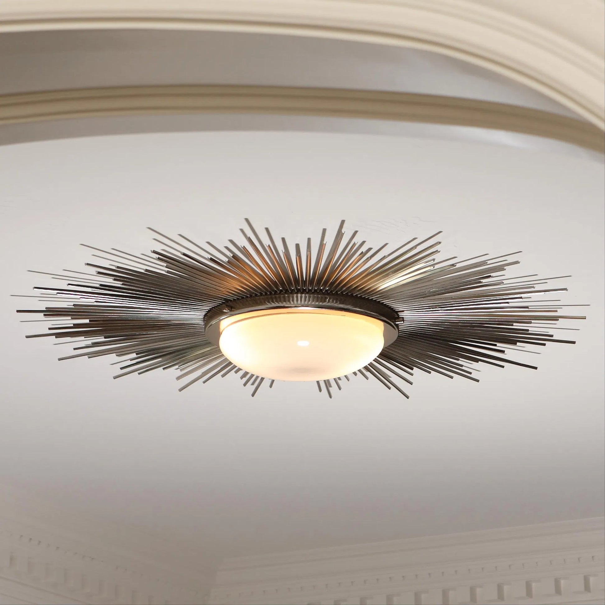 Sunburst Fixture by Global Views. Made from brass, glass in a transitional style.