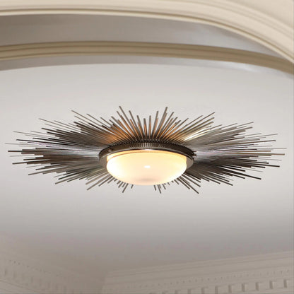 Sunburst Fixture by Global Views. Made from brass, glass in a transitional style.