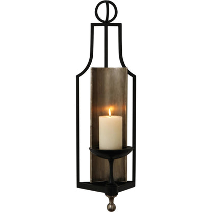 Classic Wall Sconce by Global Views in black powder coat. Made from iron in a modern style.