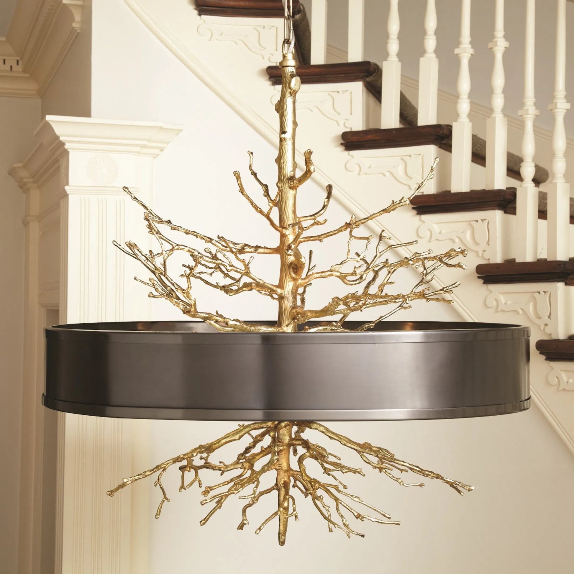Twig Pendant by Global Views. Made from iron, brass, glass in a eclectic & global style.