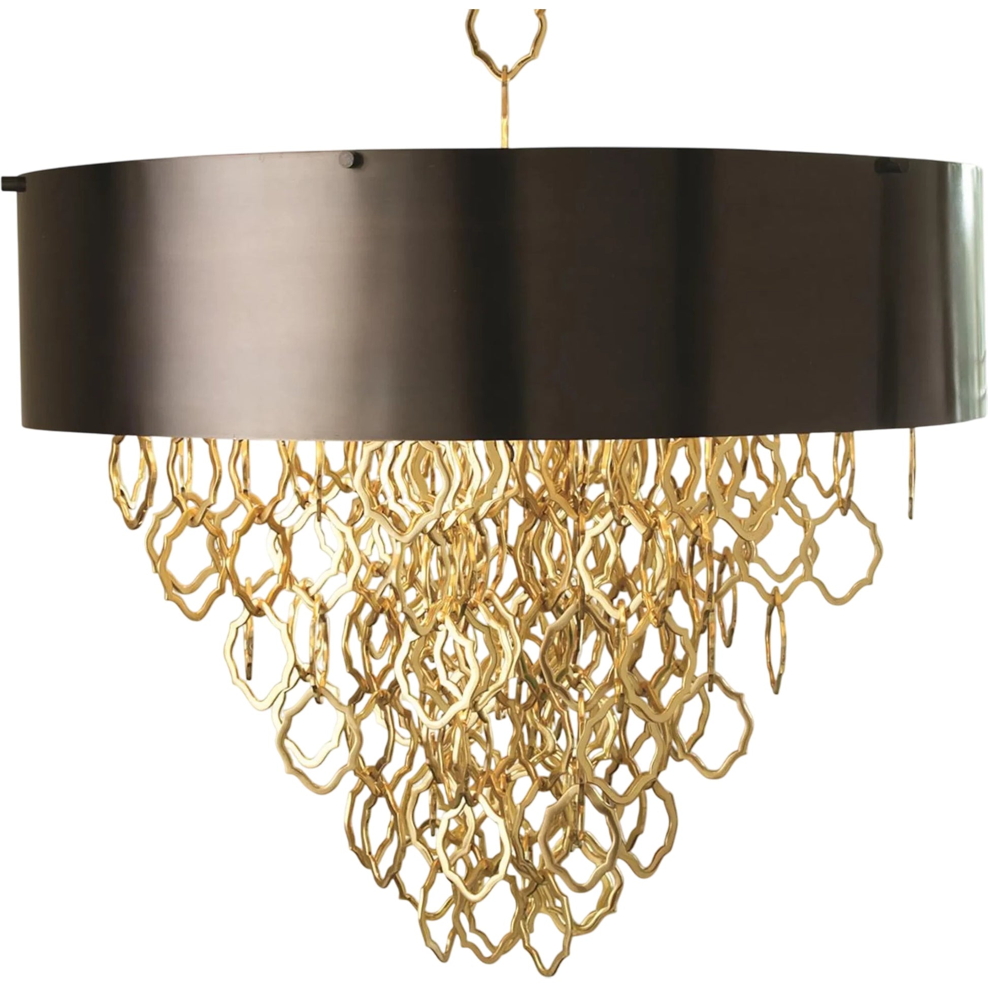 Chain Pendant by Global Views. Made from brass, stainless steel, iron, glass in a transitional style.