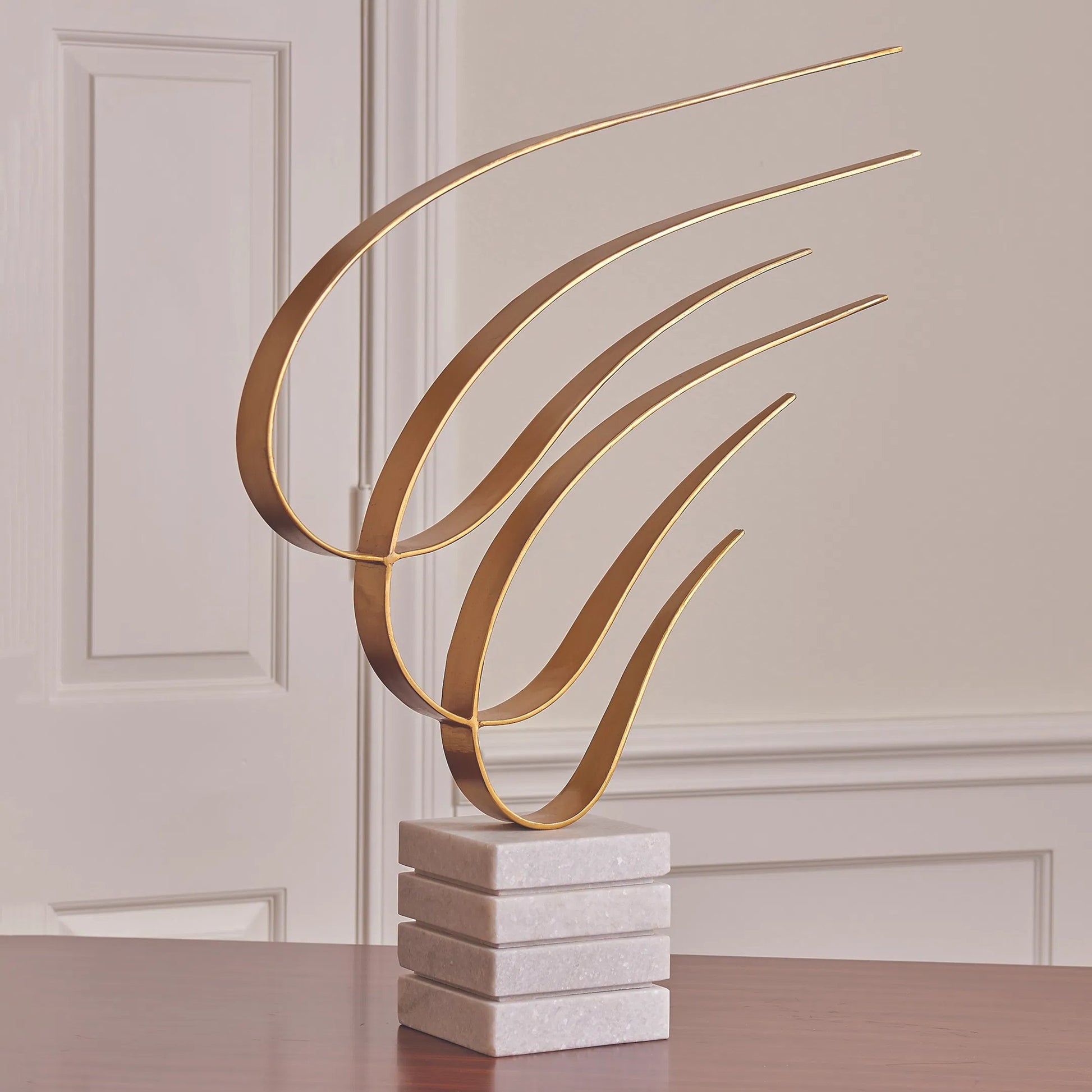 Swoosh Sculpture by Global Views. Made from unique in a eclectic & global style.