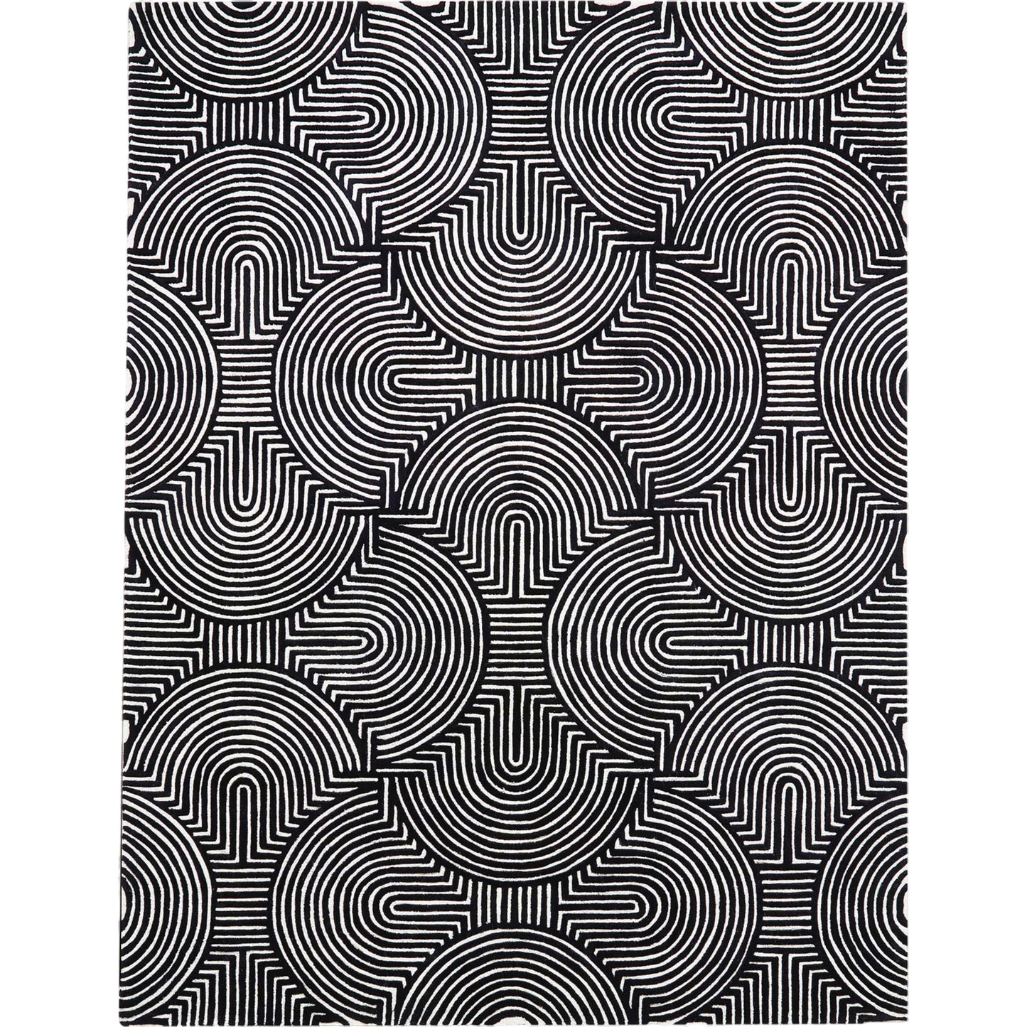 001 SR-700744,SR-700745,SR-891299,SR-891300 | Primary Silo | Arches Rug by Global Views. Made from 100% wool with cotton backing in a unique style.
