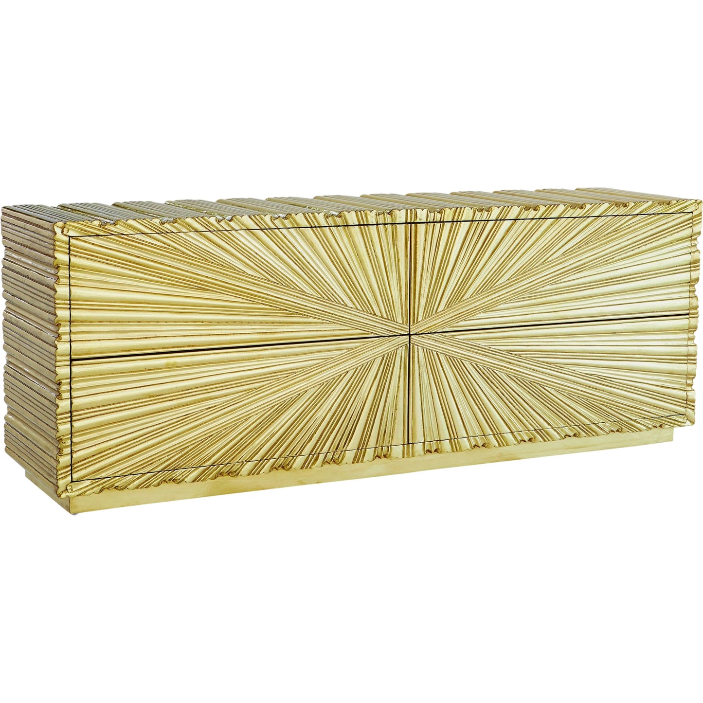 002 SR-701551 | Primary Silo | Linenfold Cabinet by Global Views. Made from mdf, brass in a modern style.