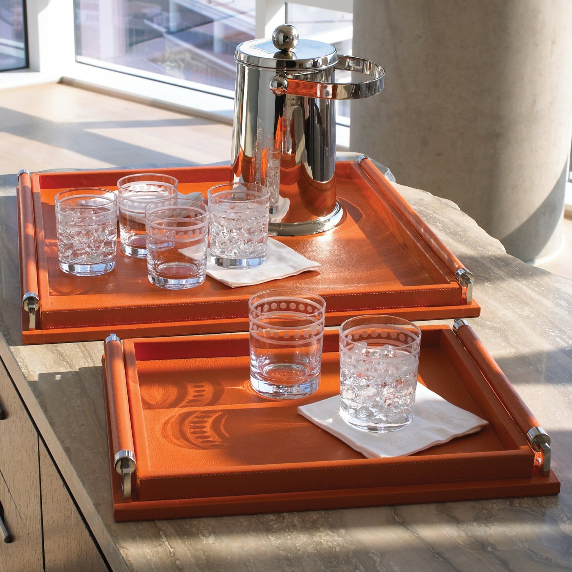 Wrapped Handle Tray by Global Views. Made from unique in a rustic style.