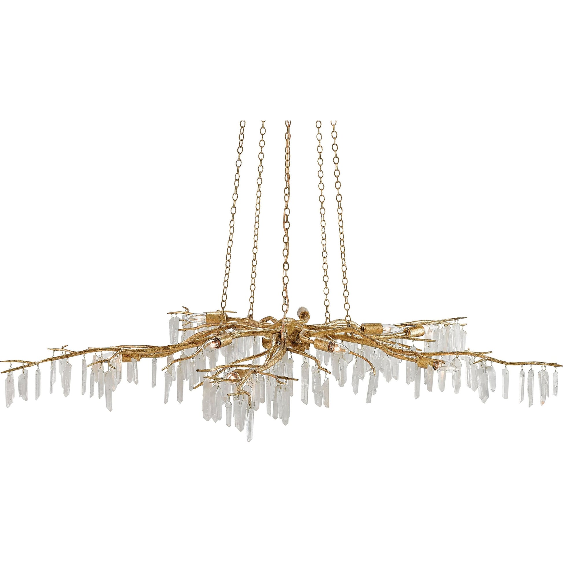 Forest Light Chandelier by Currey and Company. Made from unique in a modern style.
