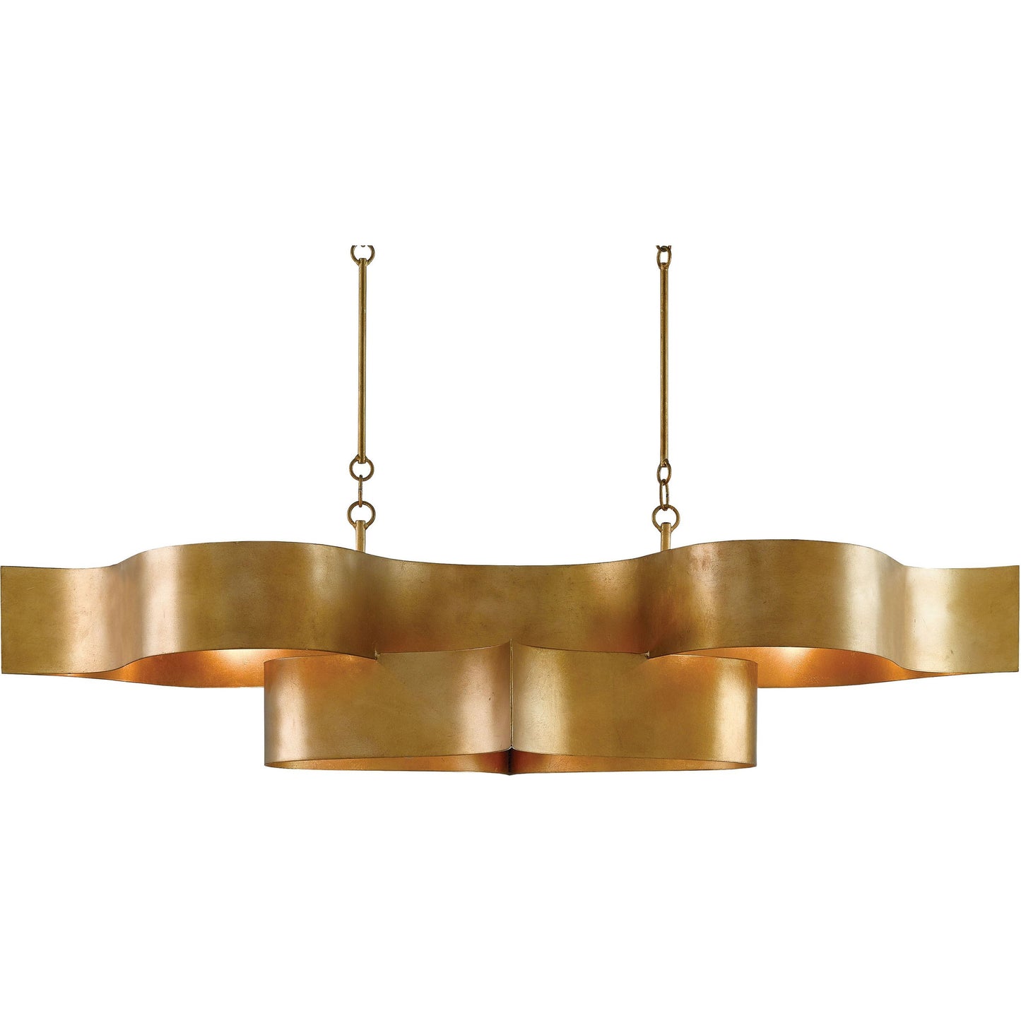019 S-223518 | Additional Silo | Grand Lotus Oval Chandelier by Currey and Company. Made from wrought iron in a modern style.
