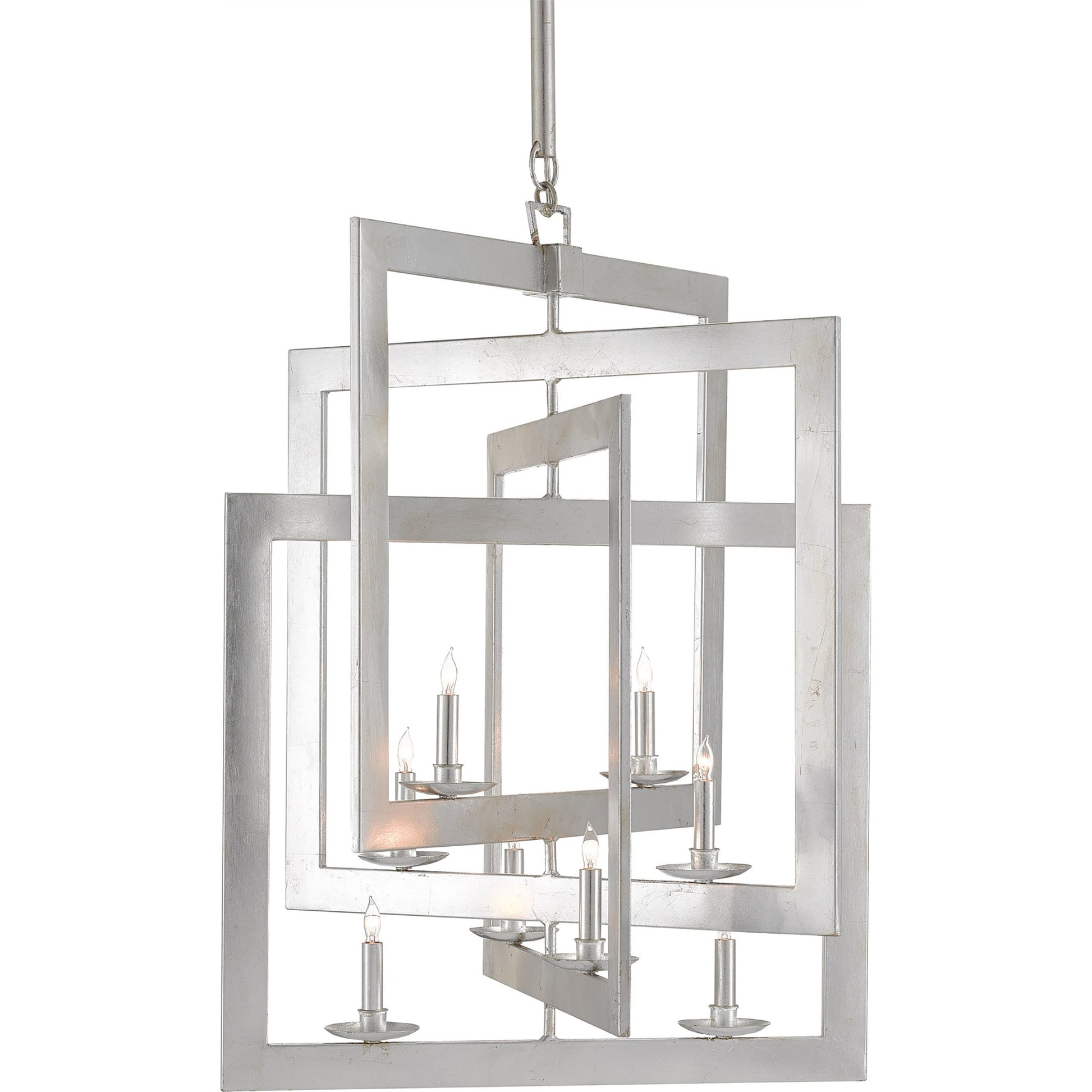 Middleton Chandelier by Currey and Company. Made from wrought iron in a modern style.