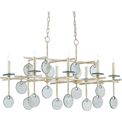 Sethos Rectangular Chandelier by Currey and Company. Made from unique in a modern style.