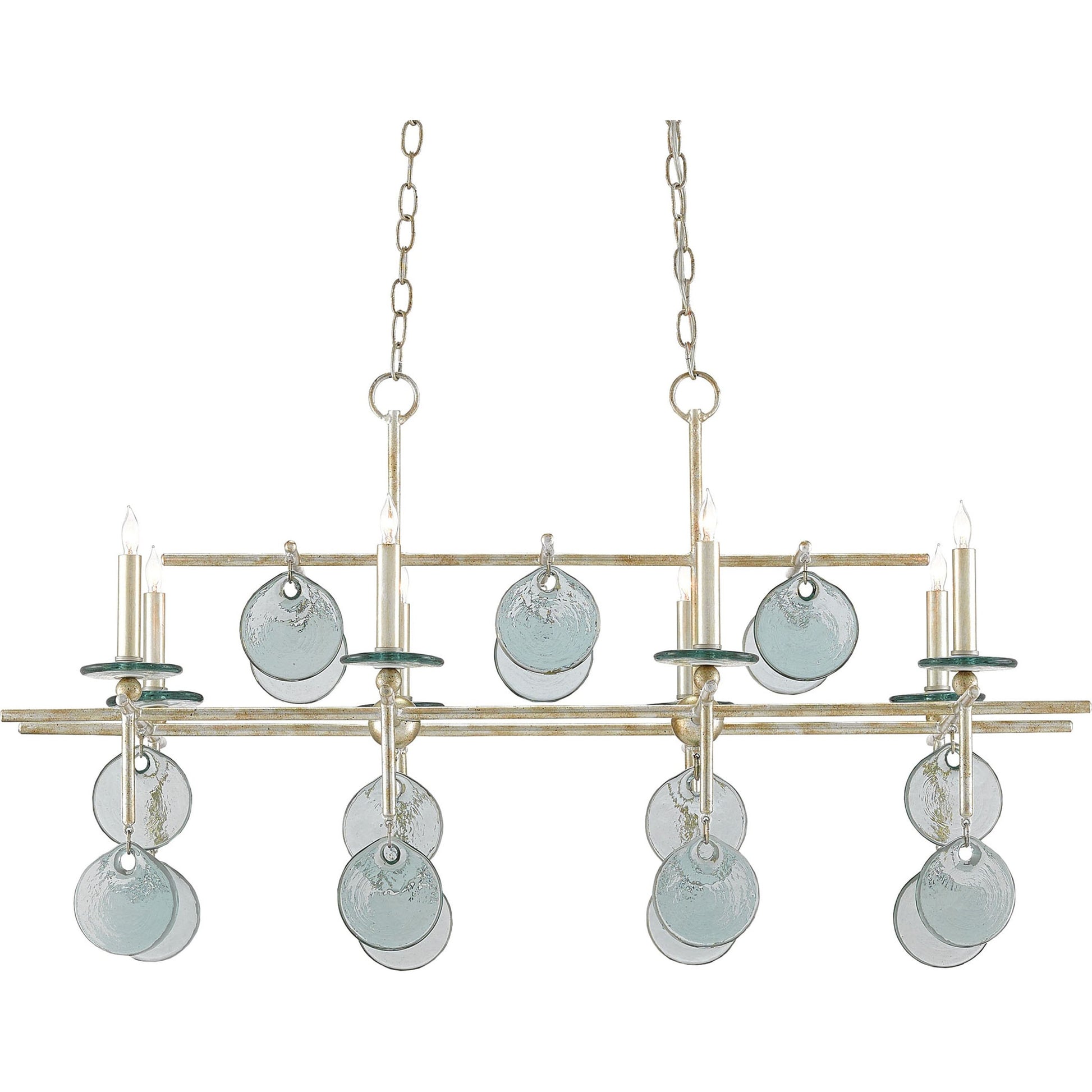 Sethos Rectangular Chandelier by Currey and Company. Made from unique in a modern style.