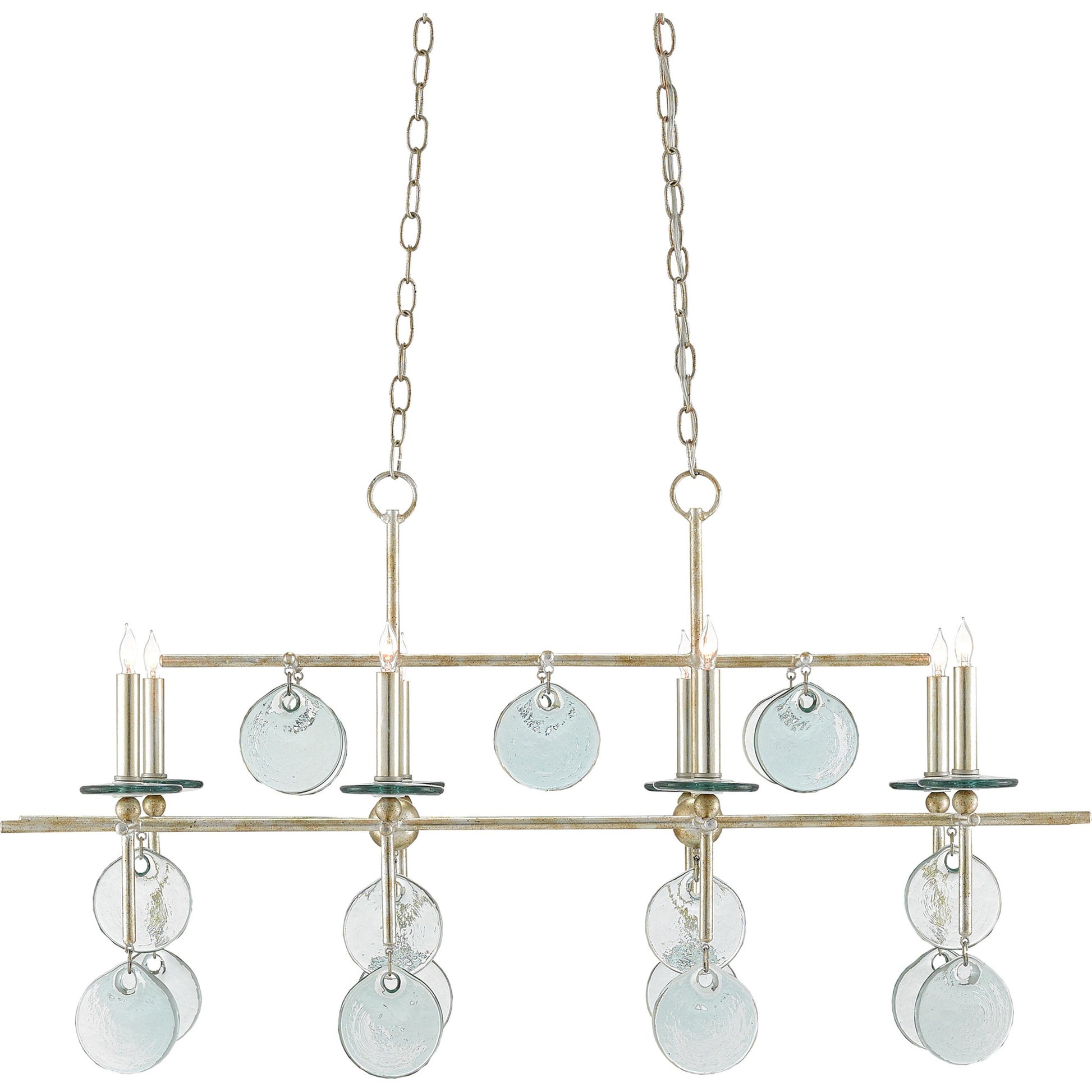 Sethos Rectangular Chandelier by Currey and Company. Made from unique in a modern style.