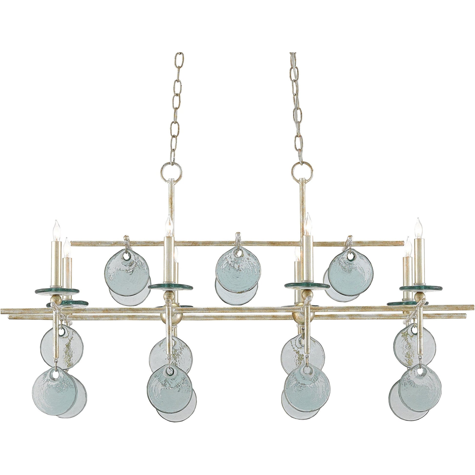 Sethos Rectangular Chandelier by Currey and Company. Made from unique in a modern style.