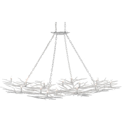 Rainforest Chandelier by Currey and Company in rustic bronze. Made from unique in a rustic style.