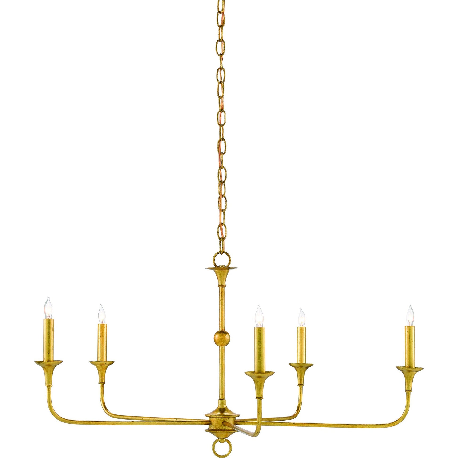 Nottaway Chandelier by Currey and Company. Made from wrought iron in a modern style.