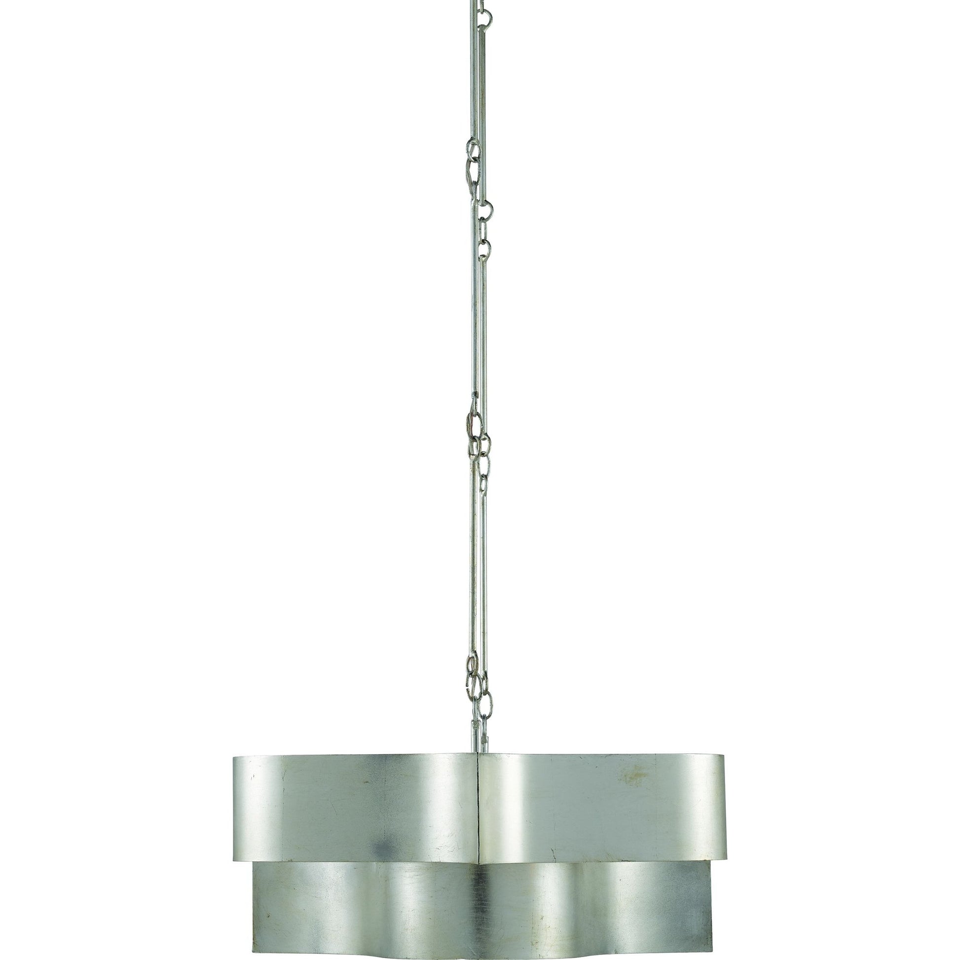 Grand Lotus Oval Chandelier by Currey and Company. Made from wrought iron in a modern style.