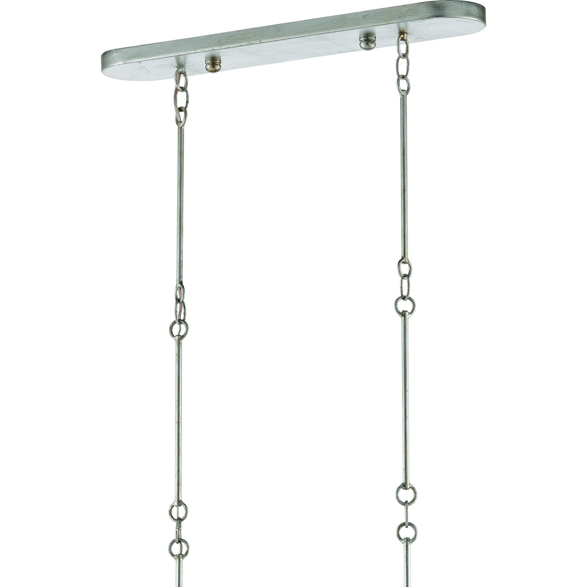 Grand Lotus Oval Chandelier by Currey and Company. Made from wrought iron in a modern style.