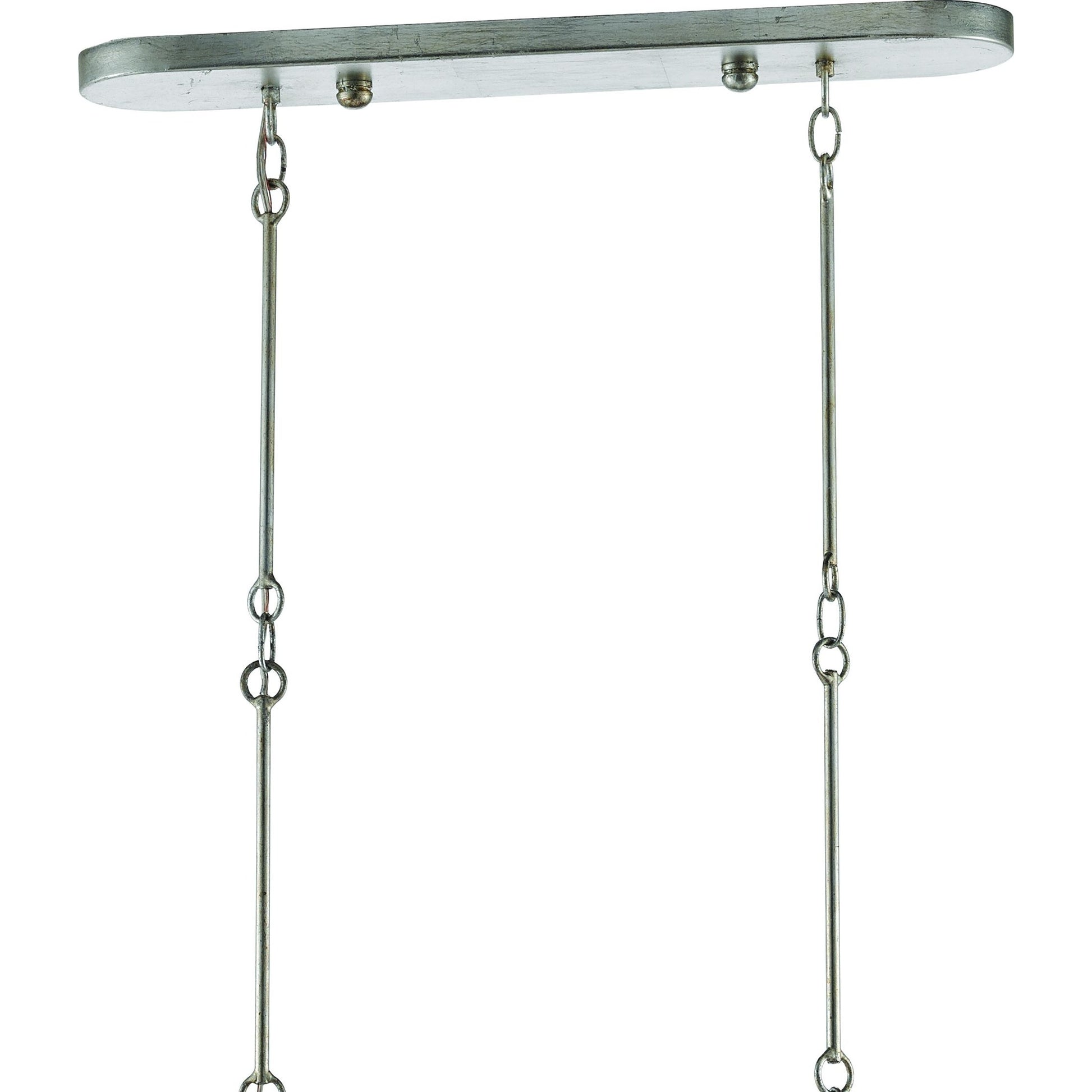 Grand Lotus Oval Chandelier by Currey and Company. Made from wrought iron in a modern style.