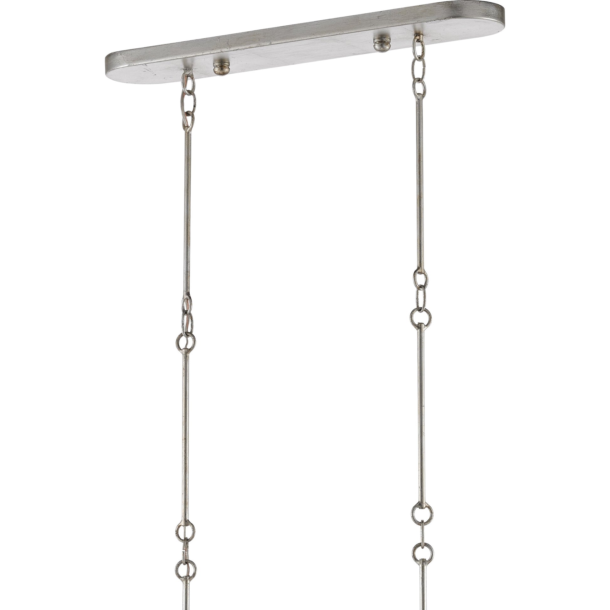 Grand Lotus Oval Chandelier by Currey and Company. Made from wrought iron in a modern style.