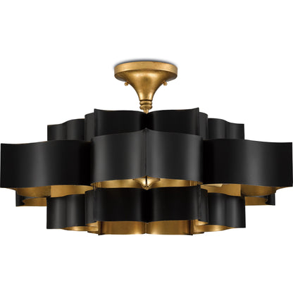 Grand Lotus Chandelier by Currey and Company. Made from unique in a modern style.