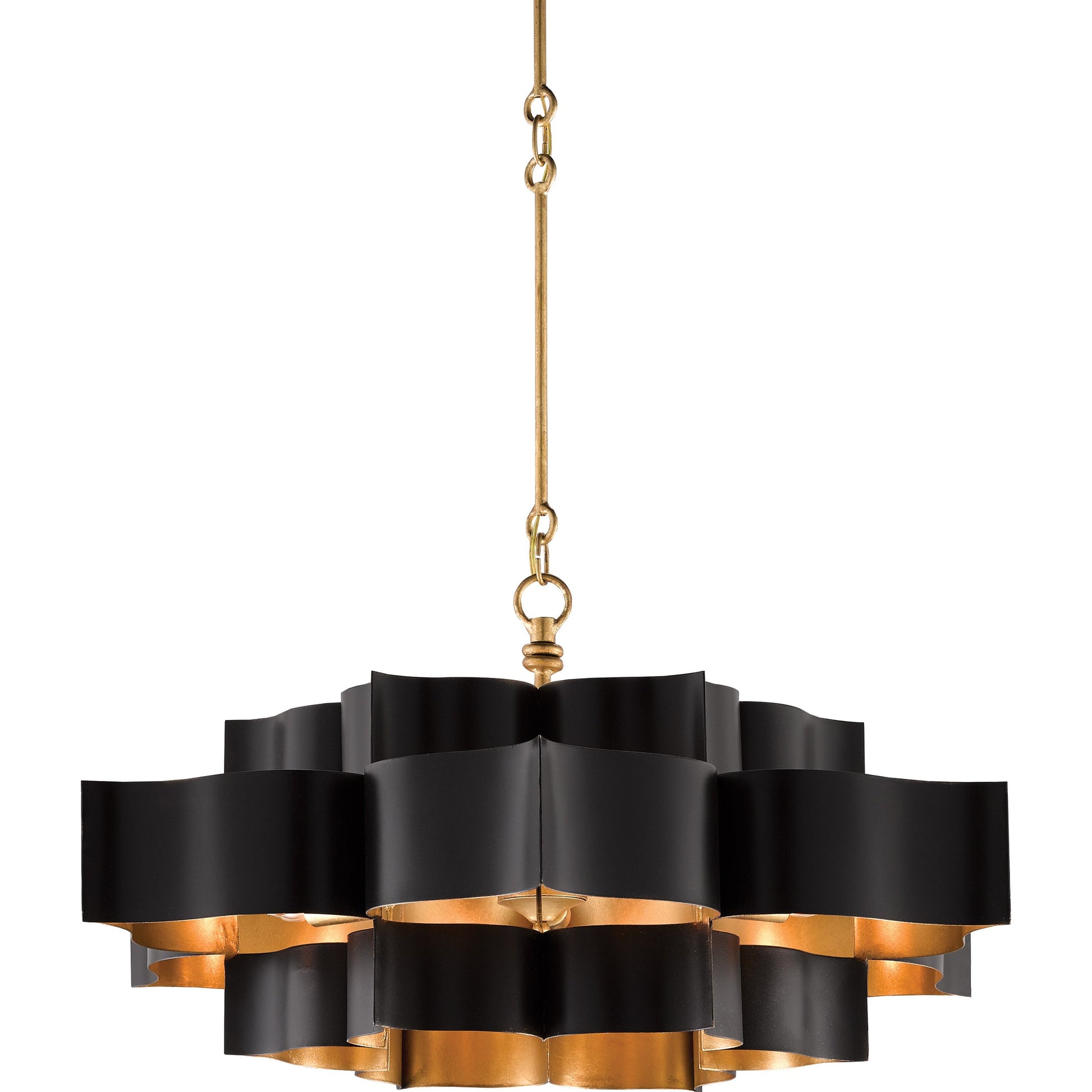 Grand Lotus Chandelier by Currey and Company. Made from unique in a modern style.